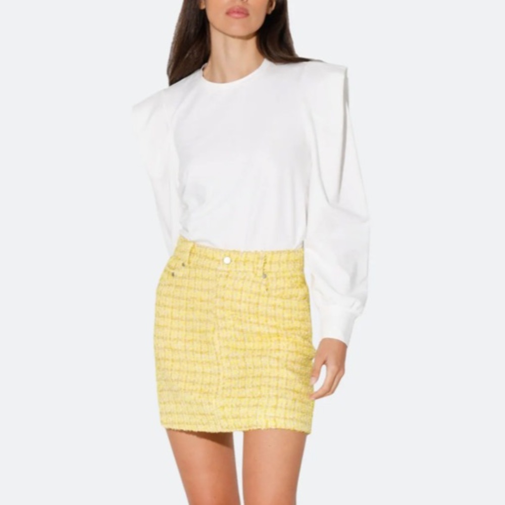 NWT Walter Baker tweed mini skirt size 8
